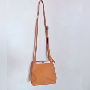 Olbrish cover b made in Germany handmade leather triangle crossbody tan bag